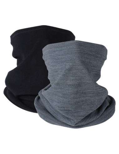Calentador de Cuello Gaiter KGC 2 Pack Negro y Gris