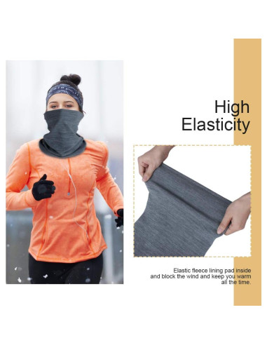 Calentador de Cuello Gaiter KGC 2 Pack Negro y Gris