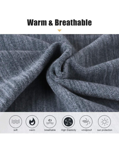 Calentador de Cuello Gaiter KGC 2 Pack Negro y Gris