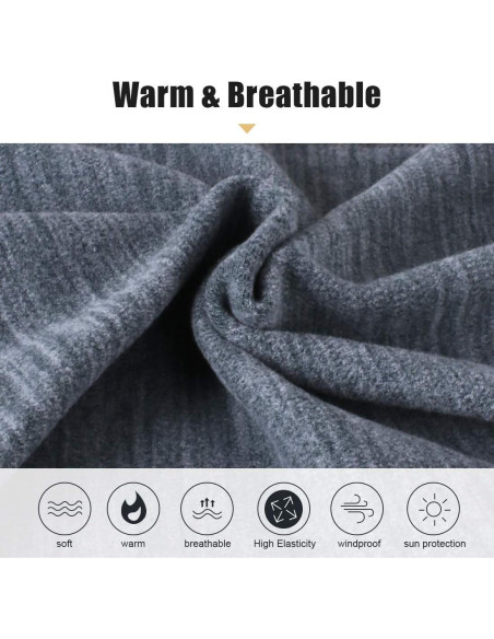 Calentador de Cuello Gaiter KGC 2 Pack Negro y Gris