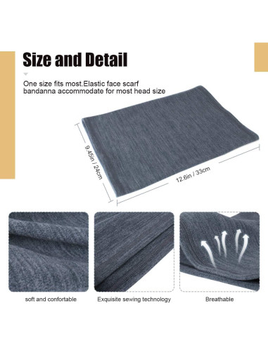 Calentador de Cuello Gaiter KGC 2 Pack Negro y Gris