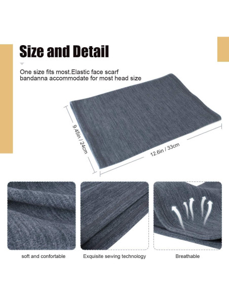 Calentador de Cuello Gaiter KGC 2 Pack Negro y Gris