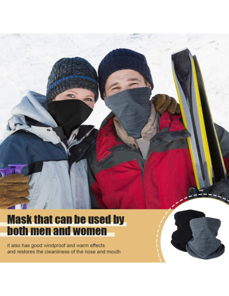 Calentador de Cuello Gaiter KGC 2 Pack Negro y Gris