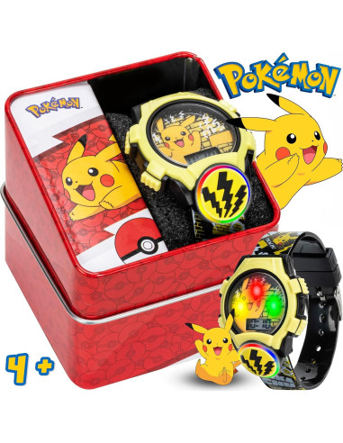Reloj Digital LCD Accutime Kids Pokémon Iluminado