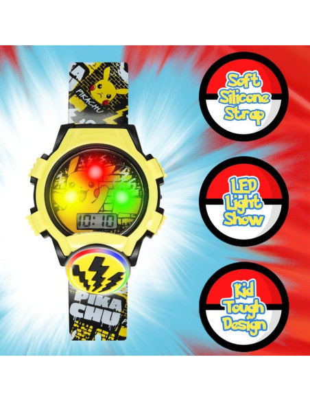 Reloj Digital LCD Accutime Kids Pokémon Iluminado