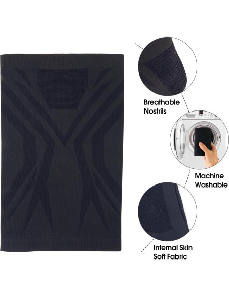 Gaiter de Cuello Invierno Unisex Negro - Máscara Balaclava