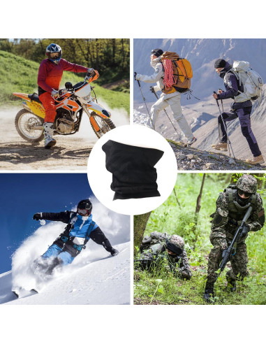 Gaiter de Cuello Invierno Unisex Negro - Máscara Balaclava