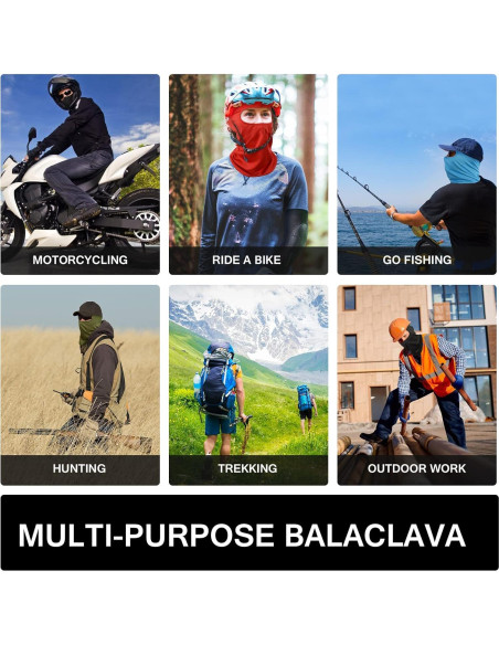 Balaclava Sunland 3 Paquetes para Motocicleta y Ciclismo