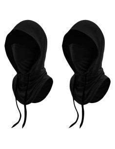Balaclava Protectora UV Transpirable 2pcs Negro para Hombres