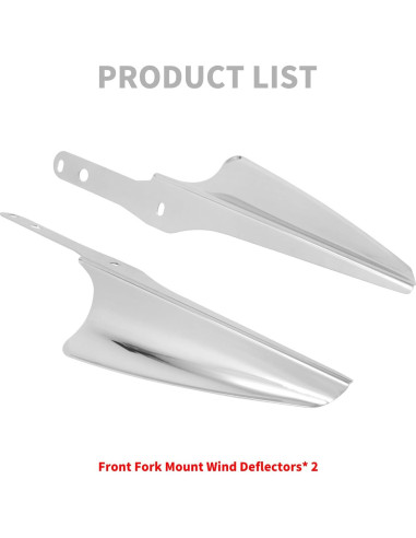 Deflectores de Viento HDBUBALUS para Harley 1995-2023 Cromo