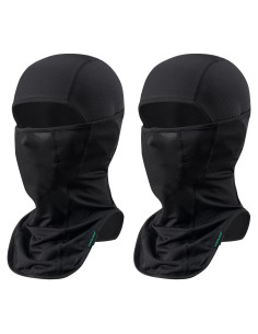 LONGLONG Balaclava Facial Transpirable - 2 Piezas Negro
