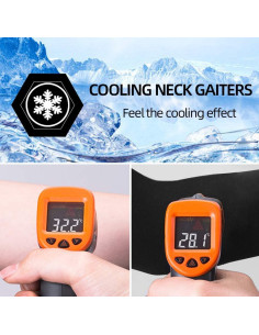 Bufanda de Cuello Refrigerante ROCKBROS UPF50+ Negra 2