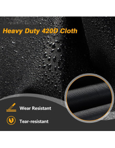 Funda de Motocicleta EVRBUL 420D Impermeable 248.92 cm 2
