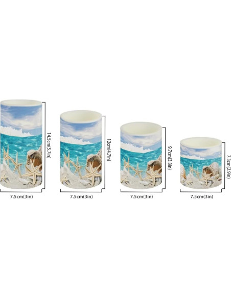 Juego de 4 Velas LED Parpadeantes NETILGEN con Control Remoto