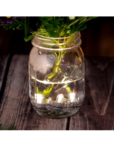 Luces LED Sumergibles AGPTEK 24 Unidades Blanco Cálido