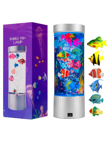 Lámpara Sensorial de Peces Burbuja LED 31.5cm LSH