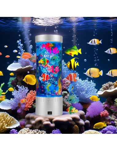 Lámpara Sensorial de Peces Burbuja LED 31.5cm LSH