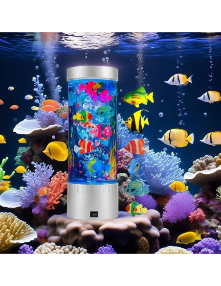 Lámpara Sensorial de Peces Burbuja LED 31.5cm LSH