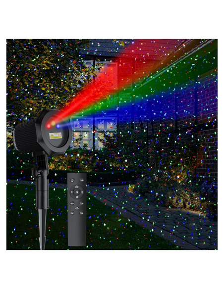 Proyector de Luces de Jardín Firefly RGB con Control Remoto