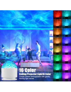 Proyector de Olas Luminorth 16 Colores 30 Modos 140g 2