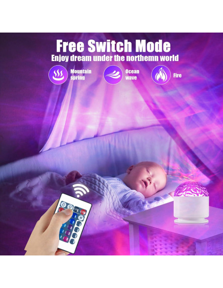 Proyector de Olas Luminorth 16 Colores 30 Modos 140g