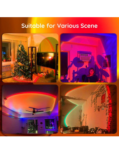 Proyector de Lámpara de Atardecer Neroupe N02 LED RGB+W 2