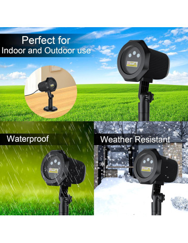 Proyector de Luces de Jardín Firefly RGB con Control Remoto