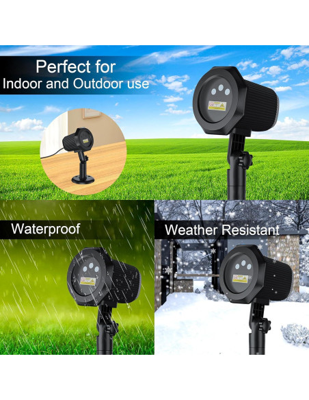 Proyector de Luces de Jardín Firefly RGB con Control Remoto