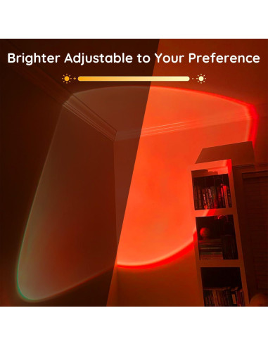 Proyector de Lámpara de Atardecer Neroupe N02 LED RGB+W