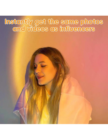 Lámpara de Proyección de Atardecer Jensense ELSA-USB LED 180