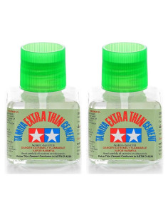 Pegamento Extra Fino Tamiya 87038 40ml - Paquete de 2 Tubos