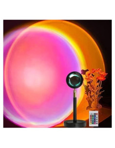 Lámpara de Proyección de Atardecer X-CHENG, 16 Colores, USB