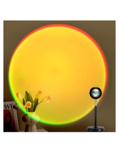 Proyector de Lámpara de Atardecer LED Huaying 360 RGB