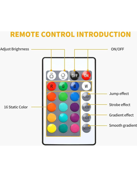 Lámpara de Proyección de Atardecer X-CHENG, 16 Colores, USB