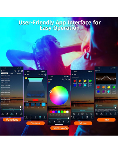 Proyector de Lámpara de Atardecer Neroupe N05 LED RGB 360