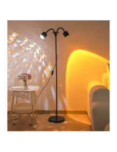 Lámpara de Piso Kardleen 3D Atardecer y Olas RGB 51.5x25x157.5cm