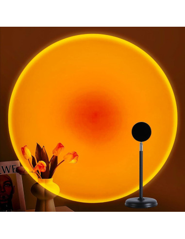 Proyector de Lámpara de Atardecer LED Huaying 360 RGB