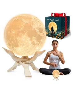 Lámpara Zen de Luna Mind-Glowing 14 cm - Luz de Meditación