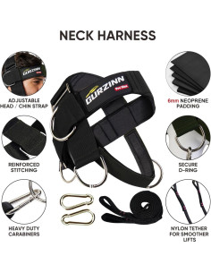 Arnés para Cuello GurZinn - Ajustable 100cm Neopreno Negro 2