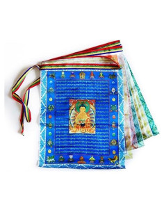 Banderas de Oración Tibetanas iShyan 20pcs 28x36 cm Satén