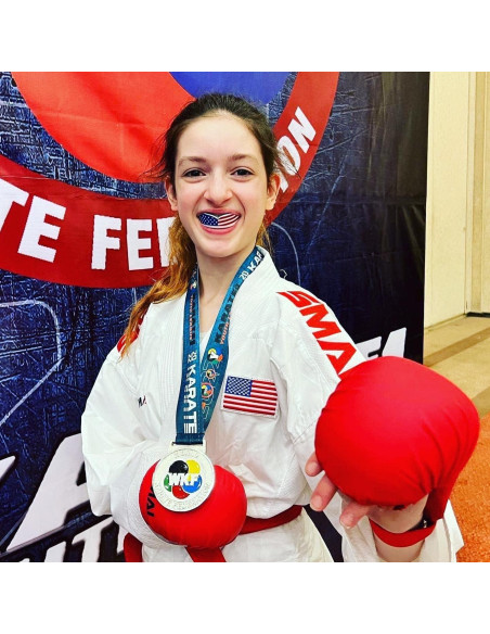 Protector Bucal Deportivo Oral Mart Adulto Bandera Americana