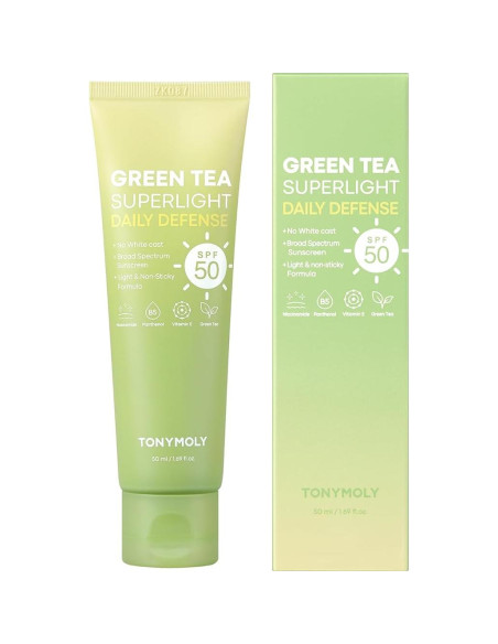 Protector Solar TONYMOLY Té Verde SPF 50 50ml - No Graso