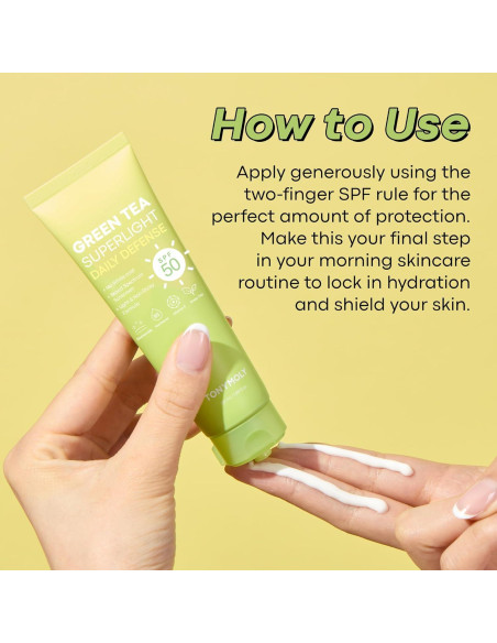 Protector Solar TONYMOLY Té Verde SPF 50 50ml - No Graso