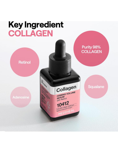 Suero Facial Voluminizador Mediheal con Colágeno y Retinol 40ml