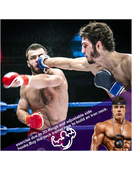 Arnés de Cuello Fightsense FS-60BK Ajustable con Velcro