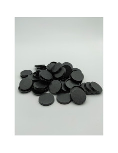Lote de 60 bases redondas 25mm Warhammer 40k AoS 2