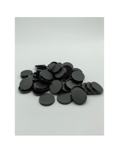 Lote de 60 bases redondas 25mm Warhammer 40k AoS