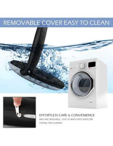 Silla de Suelo Nnewvante Ajustable 42 Posiciones Negra