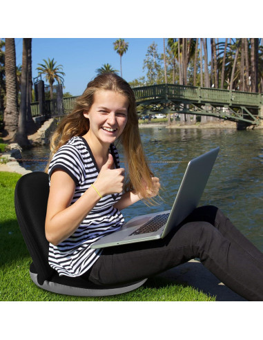 Silla de Suelo Nnewvante Ajustable 42 Posiciones Negra