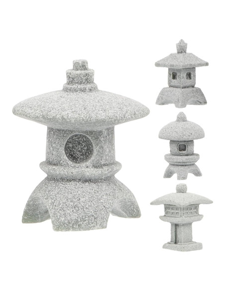 Estatuas Mini Pagoda Milisten 4 Piezas Decoración Jardín Zen